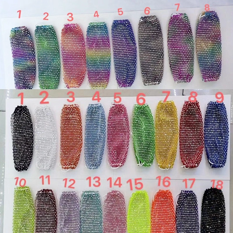 Wholesale New Arrival Sparkly Custom Crystal Rhinestone Mesh for decoration
