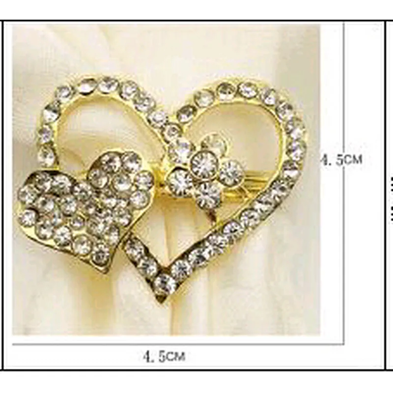 Hotel Dinnerware  heart style Napkin Rings Crystal Rhinestone Napkin Rings Gold Napkin Rings Wedding