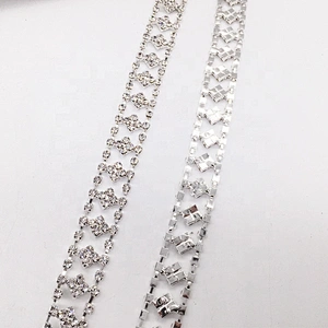 New simple model rhinestone trimmings crystal type rhinestone chain trims