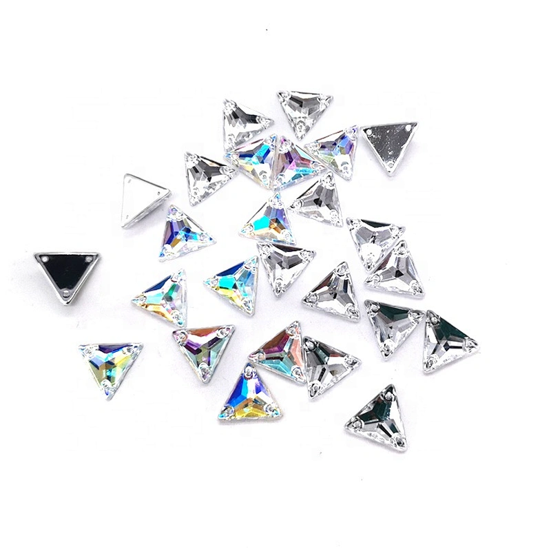 DIY Garment Accessories stone flatback triangel acrylic jewelry gem