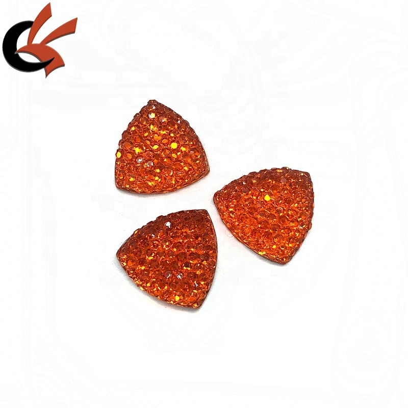 Dotted surface shinning various shape flatback resin rhinestones