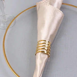 Amazon  top sale wedding supplier extravagant metal napkin rings