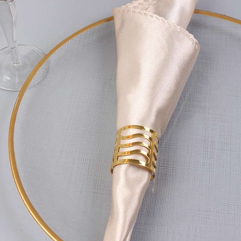 Amazon  top sale wedding supplier extravagant metal napkin rings