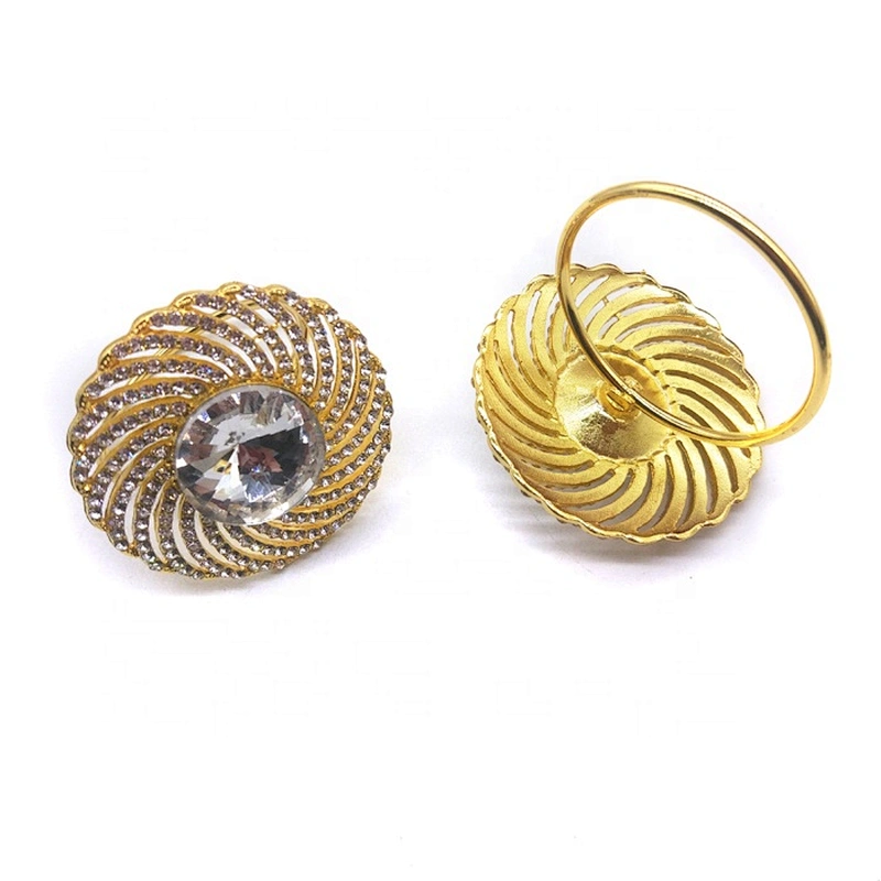 2020 Wholesale Round Rhinestone Napkin Ring for Party table decoration