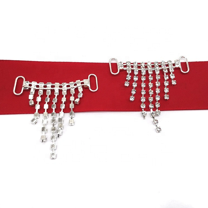 wholesale bling small crystal rhinestone bikini buckles crystal rhinestone connector