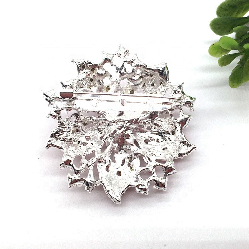 Wholesale New Fashion Colourful Crystal Rhinestone Brooch Bridal Flower Brooch Pin For Bride Wedding