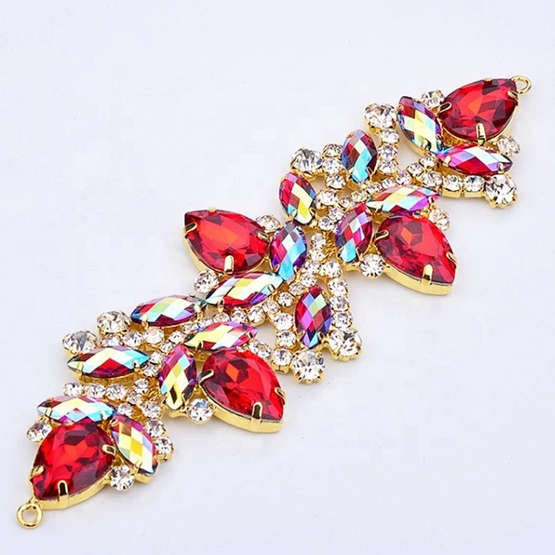 2020 New Arrival various colors flatback crystal bridal buckle crystal sew on rhinestone applique for garment accessories