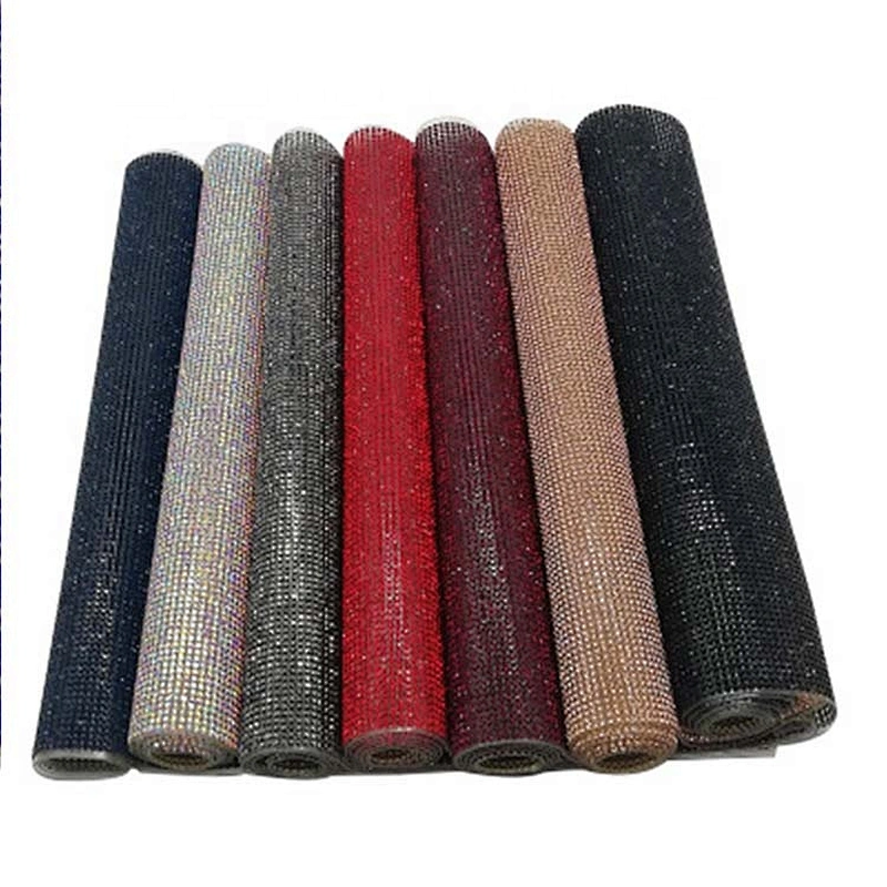 Customized Hot fix Rhinestone Sheet Rhinestone Strass Mesh for Sash