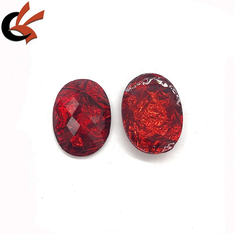 Fancy 18x25mm Oval shape resin rhinestone loose gems