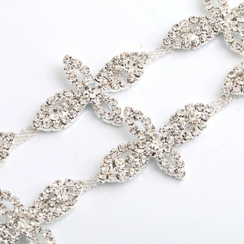 fashion crystal trimming chain rhinestone trim chain for dressing decoration