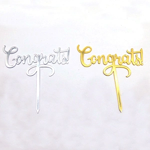 Party suppliers congrats toppers torta acrylic cake topper