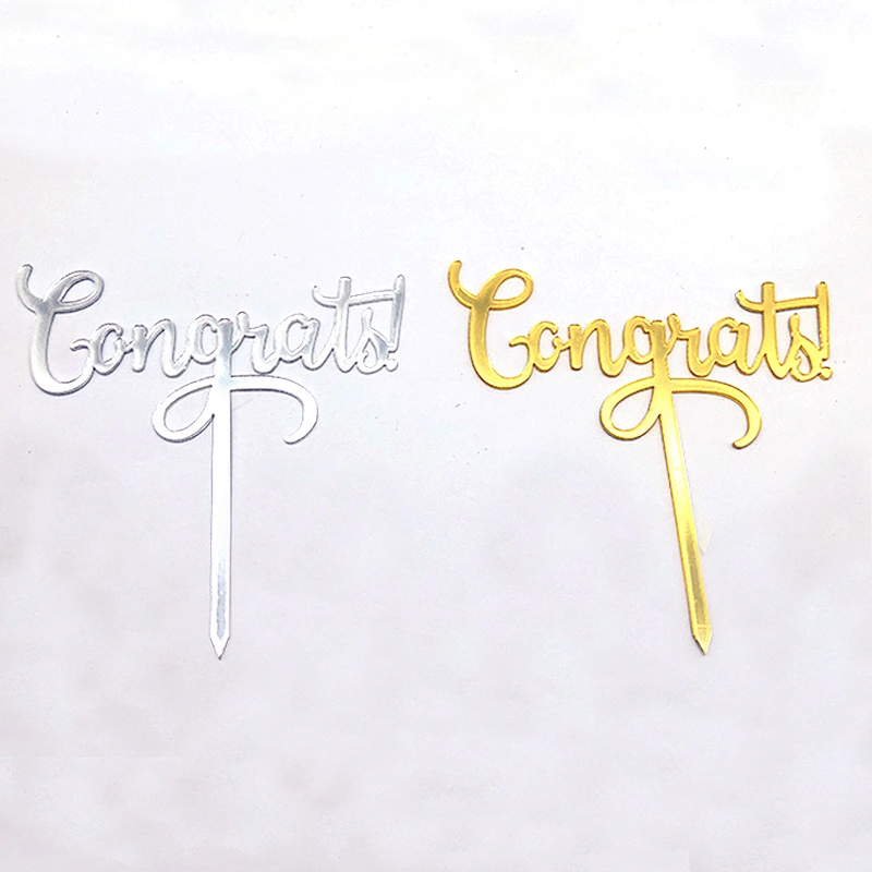 Party suppliers congrats toppers torta acrylic cake topper