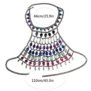 Wholesale Night Club Luxury Rhinestone Sexy Body chain Bikini Bra chain