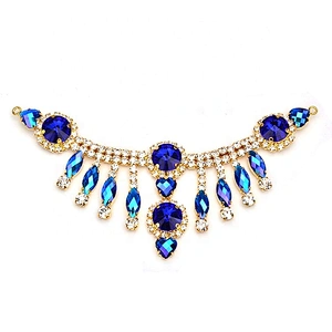 Wholesale fashion rhinestone accessories crystal chain crystal rhinestone for buckle bikini connectors trimmings crafts