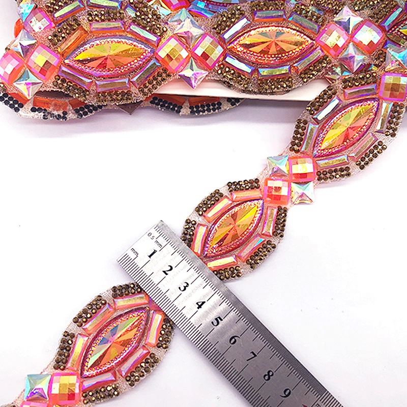 Bulk wholesale Hot fix garment trim iron on rhinestone Apparel applique