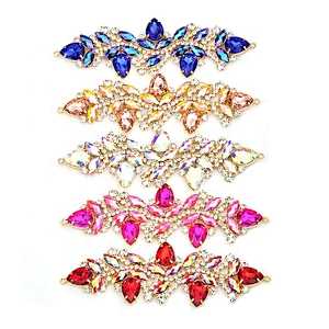 2020 New Arrival various colors flatback crystal bridal buckle crystal sew on rhinestone applique for garment accessories
