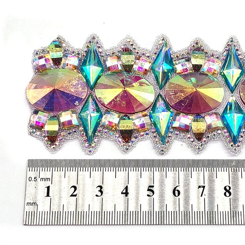 2021 Factory Custom Iron on Garment Resin Trimming Resin Appliques