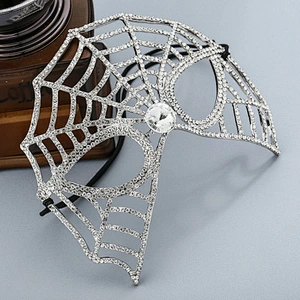Customize Crystal Rhinestone Cat Eye  Masquerade Mardi Gras Mask wholesale