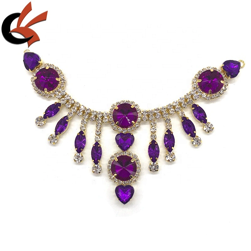 Manufacture Crystal Rhinestones Connectors For Bikini Garment Accessories