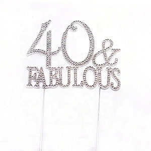 Party & Holiday supplies crystal cake topper for cake decoration accessories