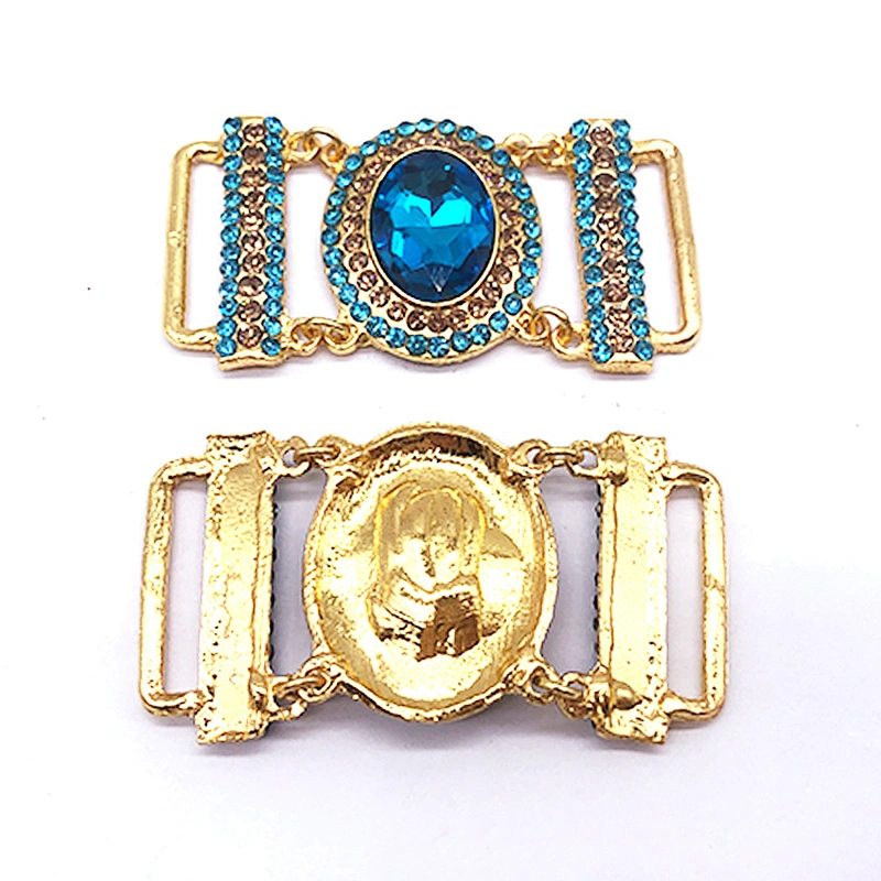 Shinning rhinestone  jewel-encrusted  diamante connector for bikini swimwear & garments decoration