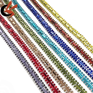 Factory direct sales New arrival Yellow glass Hot- fix rhinestone adhesive trimming