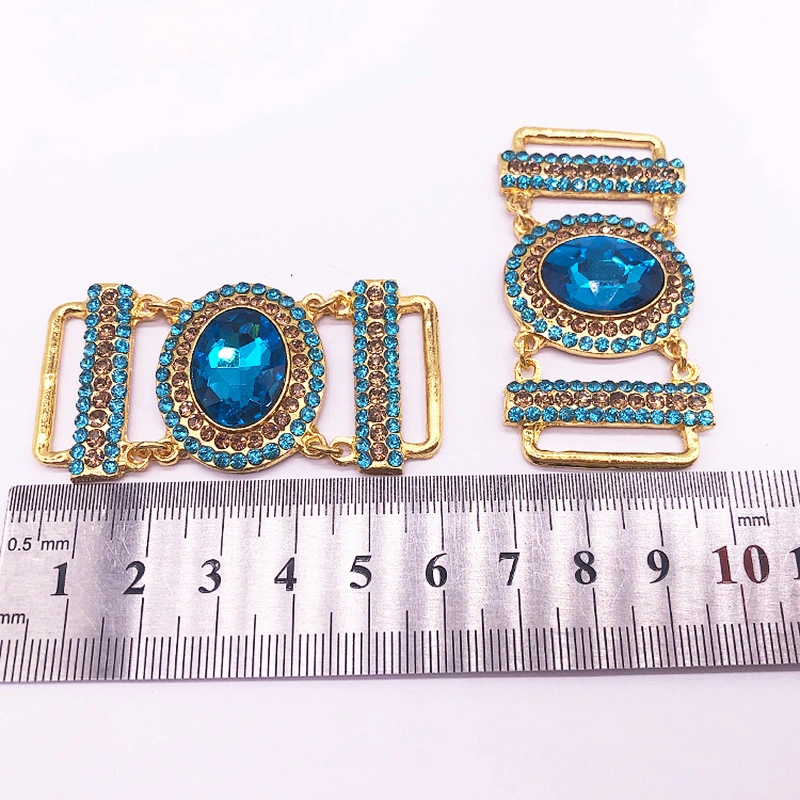 Hot Sale Fashion Wholesale shinning rhinestone bikini connector for garment accessories