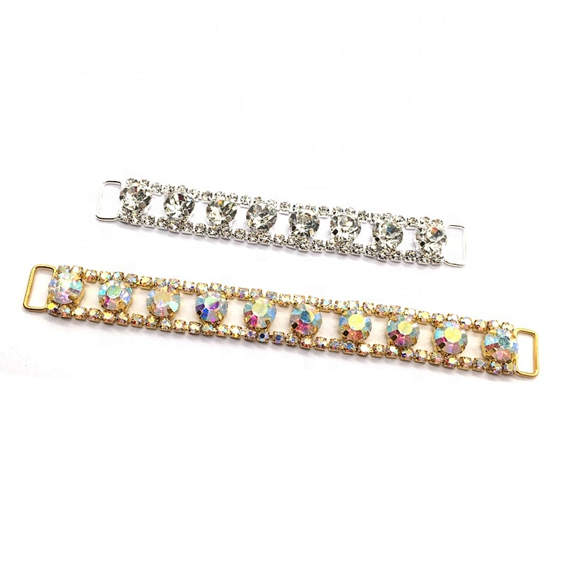 Factory Making Wholesale Fashion Jewelry Simple Design Swimwear Parts Rhinestone Bikini Connector