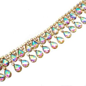 Factory Dance Dress Decoration AB Clear Rhinestone Trimming