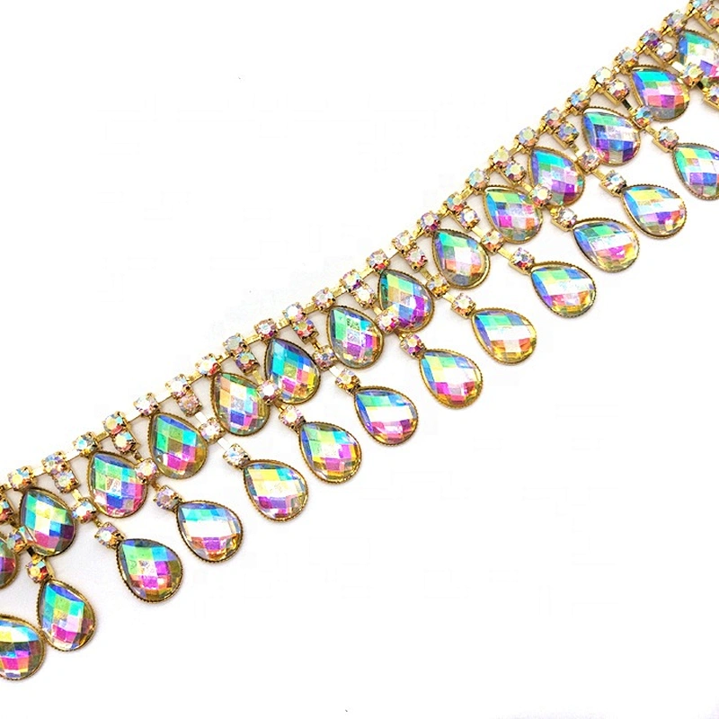 Factory Dance Dress Decoration AB Clear Rhinestone Trimming