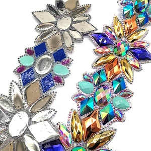 2021 Factory Custom Garment Accessories Heat Transfer Resin Rhinestone Trimming