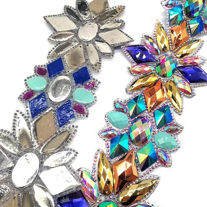 2021 Factory Custom Garment Accessories Heat Transfer Resin Rhinestone Trimming