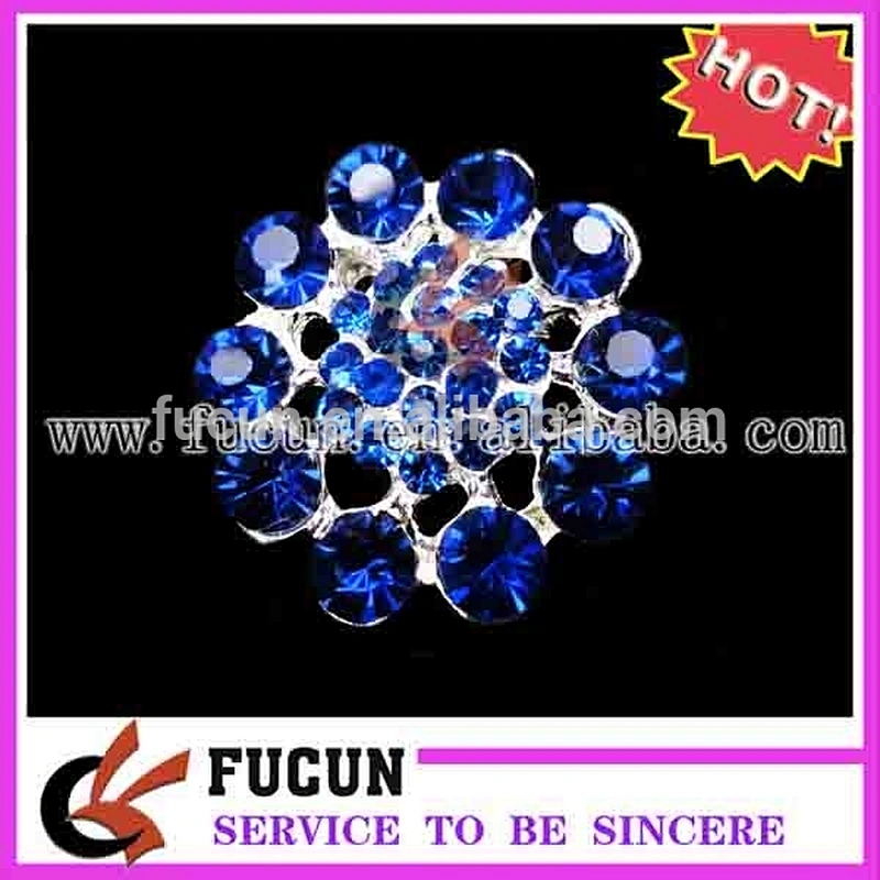wholesale small colorful rhinestone button brooch pins for wedding in bulk