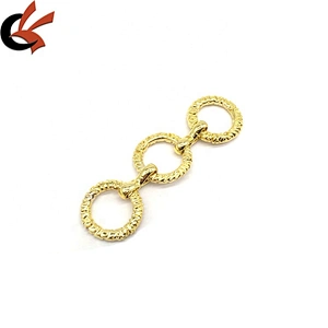 Gold metal bikini connectors swimwear hardware handbag and shoe accessories buckle for sell