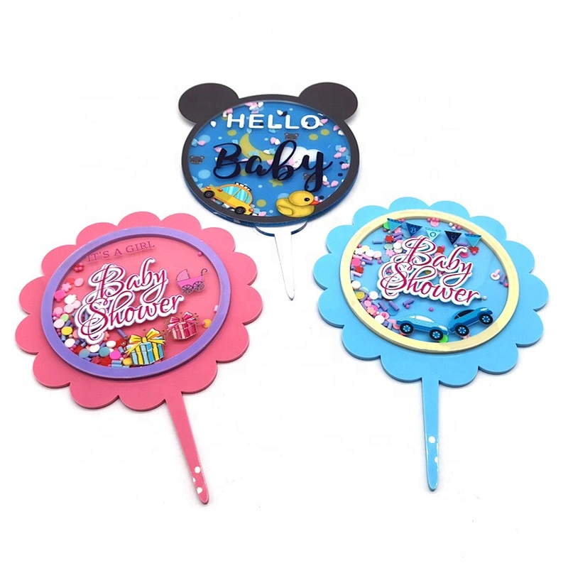 New Oh Baby Cake Topper Acrylic Baby Shower Cake Decoration