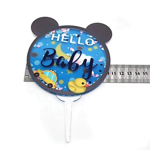 New Oh Baby Cake Topper Acrylic Baby Shower Cake Decoration