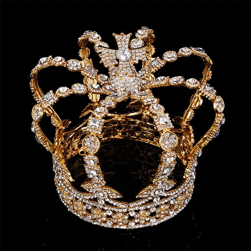 wedding bridal bulk princess Rhinestone Crystal full round Crown Tiara