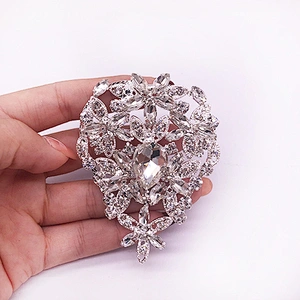 wedding rhinestone hijab pins brooch women