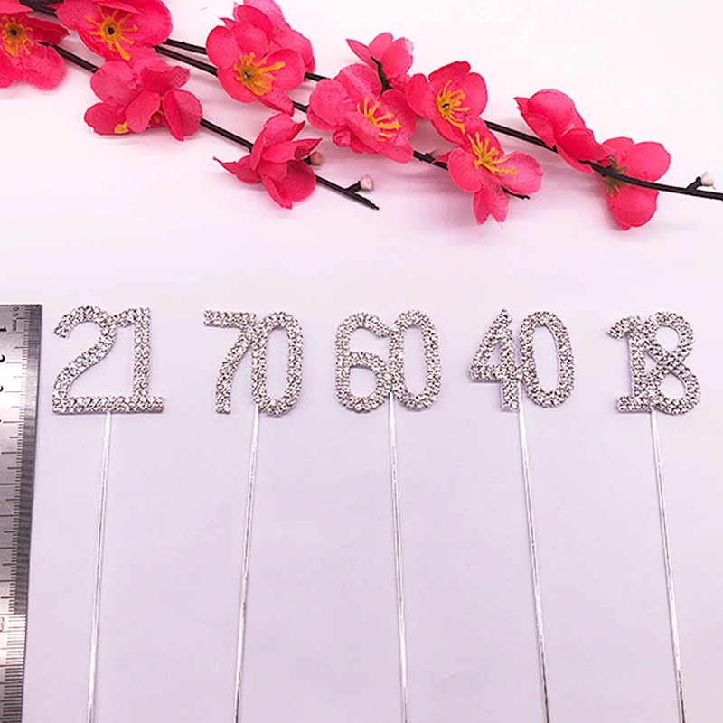 Latest birthday crystal cake topper  for cake shop