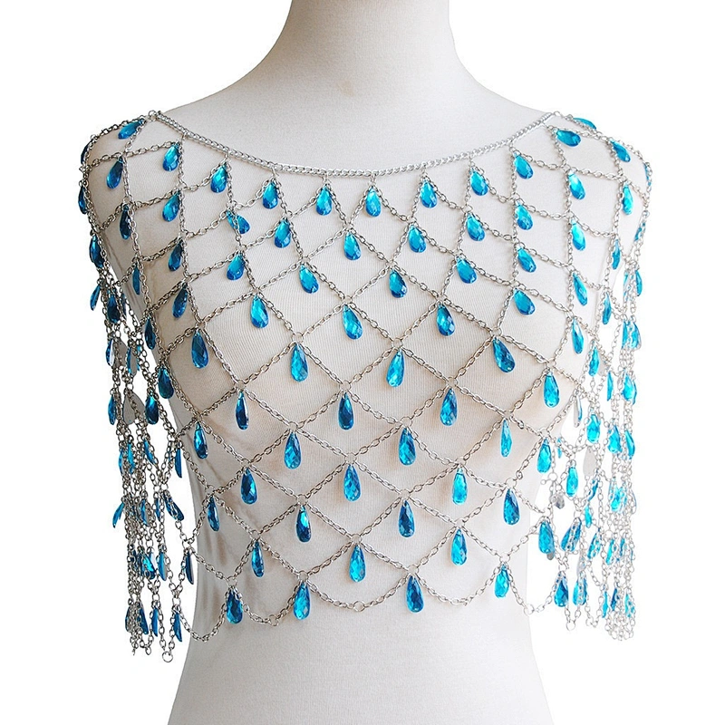 2020 new trendy design decorative pendant jewelry hollow upper clothing style hanging body chain