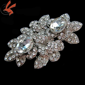 Unique Vintage Rhinestone Clear Crystal Brooch Pins for Dress