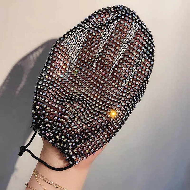 Hot Selling Fashion Rhinestone Bling Fishing net Party crystal Face Mask for Women