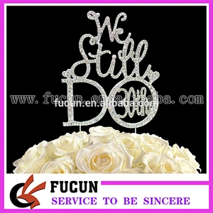 We Still DO 10th 20th 25th 30th 40th 50th rhinestone cake topper pin