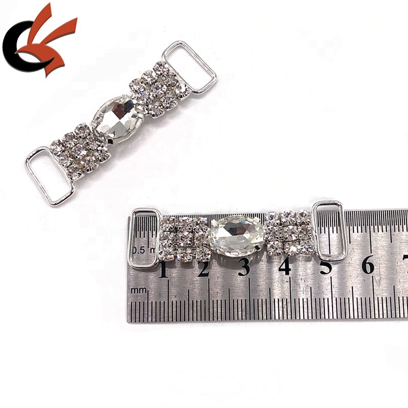 5.4cm Bag Shoes Clothing Swimwear Bra Accessories Rhinestone Decor Connectors Buckle