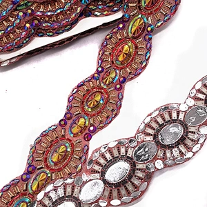 Wholesale Carnival Dress Decorative Hot Fix Resin Rhinestone Trimming Motif