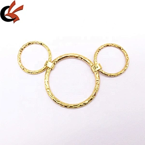 Cheap Price Gold Metal Circle Round Ring Women Swim Bikini Connector Wholesale