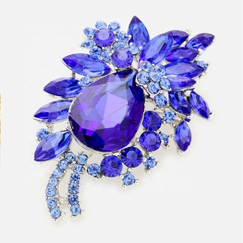 2021 High Quality New style zinc alloy jewelry crystal rhinestone  brooch for women