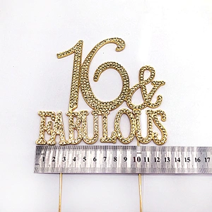 Custom Wedding decoration & Supplies cake accessories rhinestone cake topper