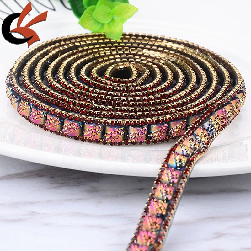 Garment accessories hot fix rhinestone trimming tape