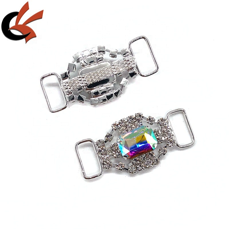 Top quality rhinestone swimwear bikini connector for swimwear accessories